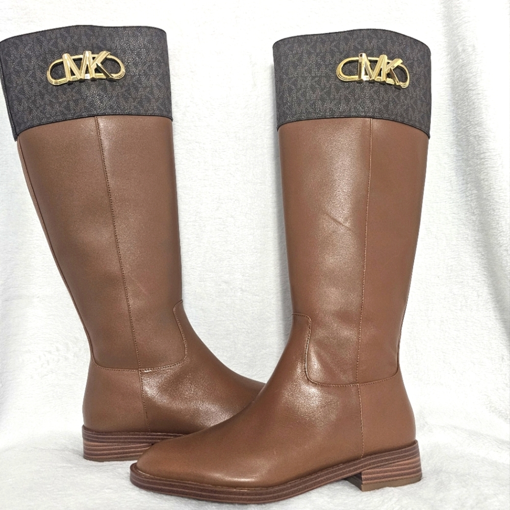 Michael Kors Parker Boot - Luggage Multi -- Size 6